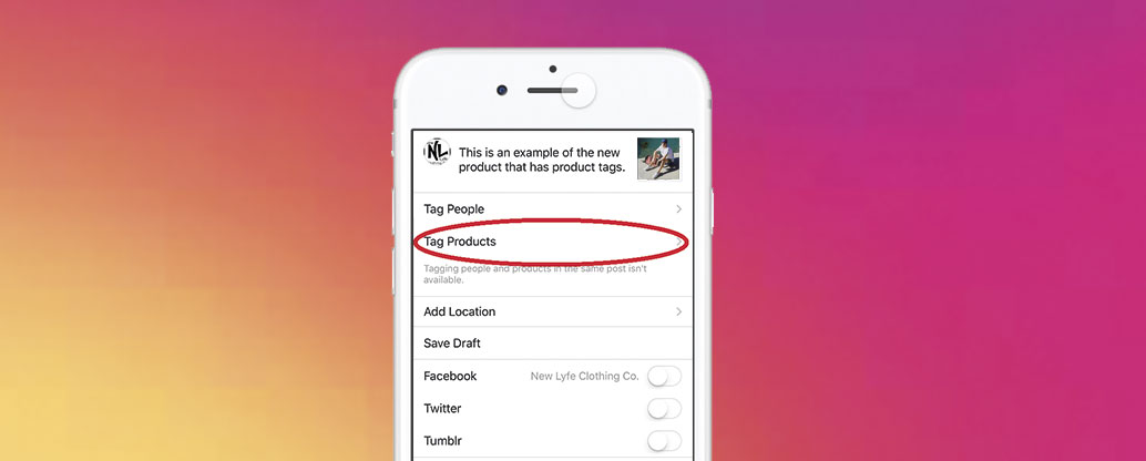 tag shoppping instagram 