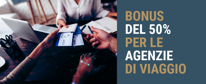Bonus per le agenzie di viaggio